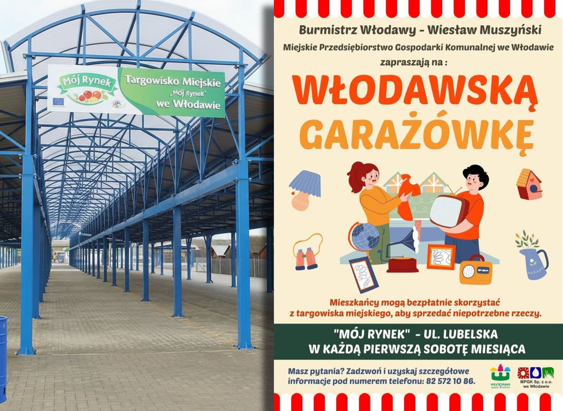 Włodawska Garażówka rusza na targowisku. Szansa na drugie życie przedmiotów i staroci