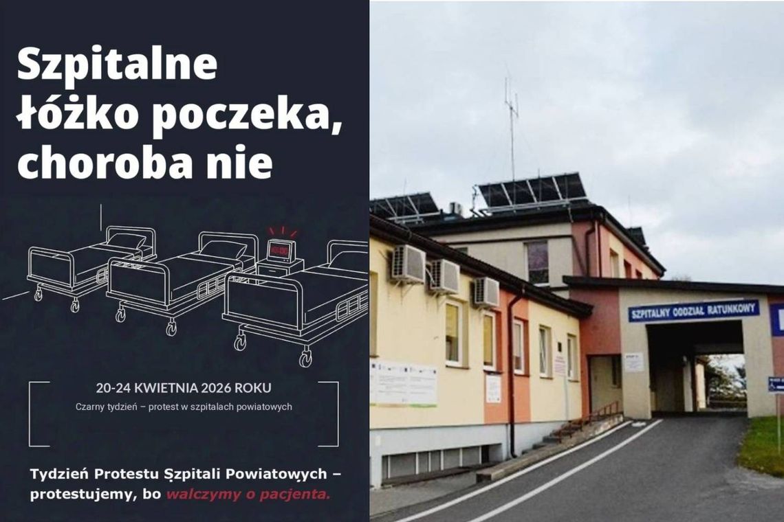 Włodawski szpital przyłącza się do ogólnopolskiego protestu.  „Czarny Tydzień” szpitali powiatowych