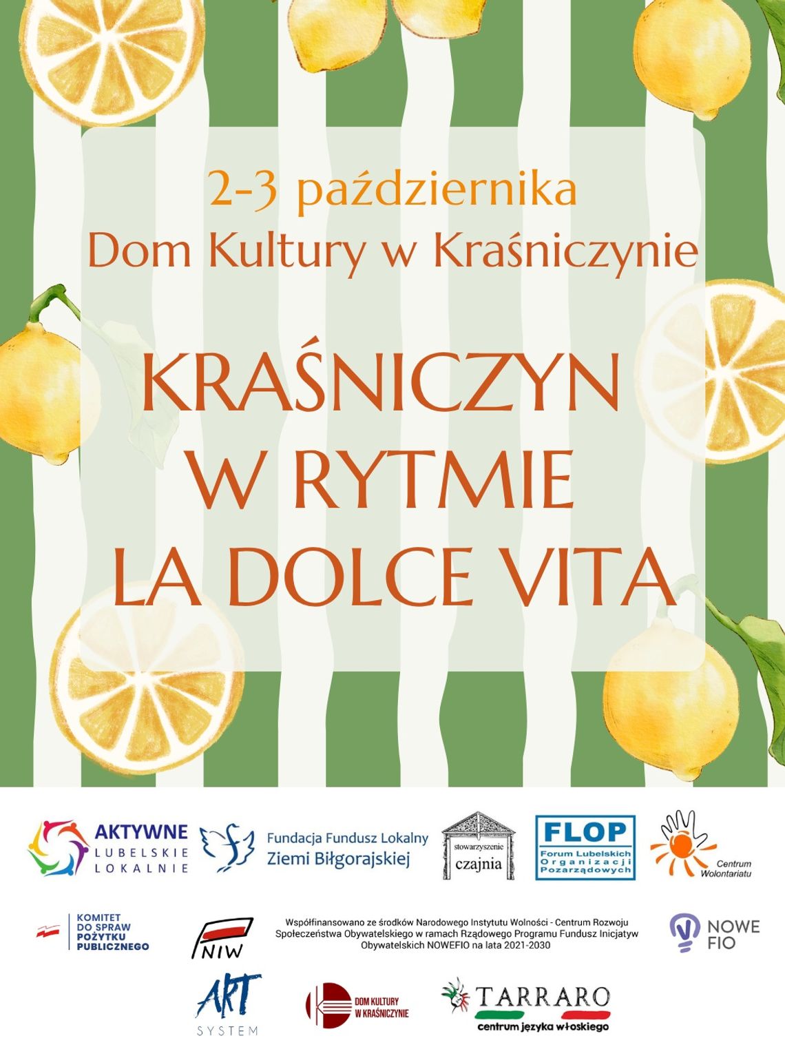 Włoskie słonce i międzypokoleniowa zabawa w Kraśniczynie W dniach 2–3 października odbędzie się wydarzenie „Kraśniczyn w rytmie La Dolce Vita”.