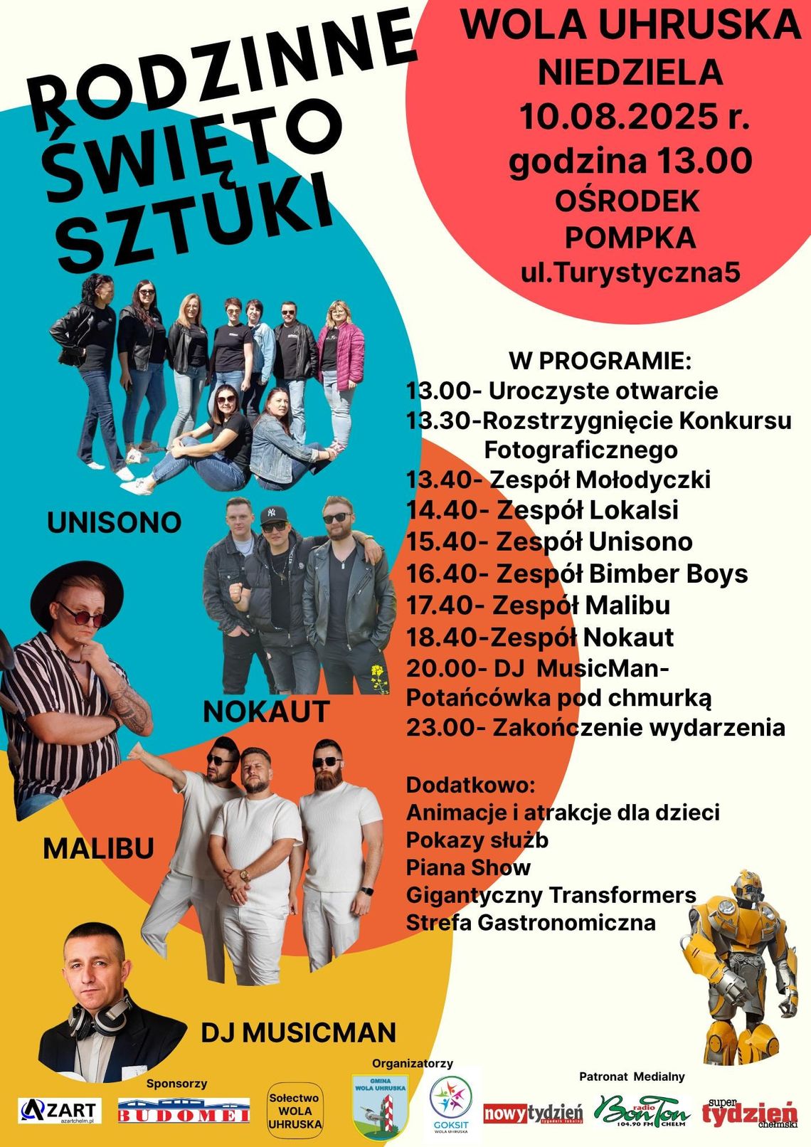 Wola Uhruska zaprasza na "Rodzinne Święto Sztuki"