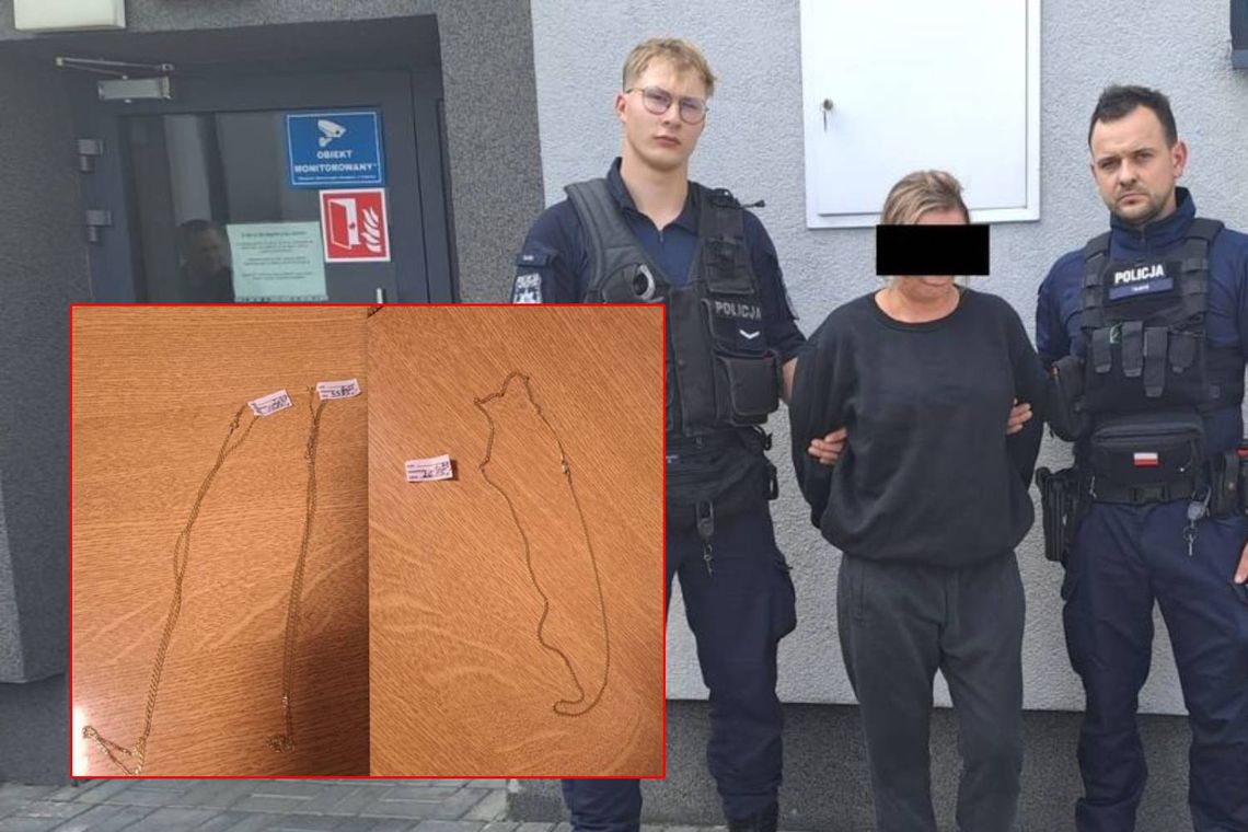 Wróciła po złoto. 46-latka z Chełma znów okradła ten sam sklep jubilerski [FILM]