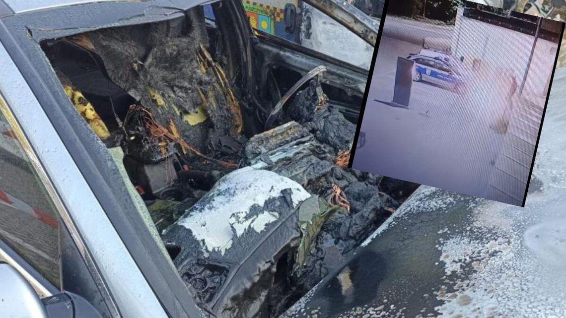 Wszystko się nagrało. To 14-latek podpalił samochody Straży Miejskiej [WIDEO]