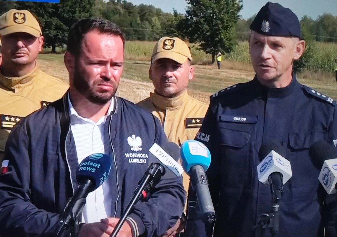 Wybuch na Lubelszczyźnie [WIDEO]. Minister MON mówi o dronach i sabotażu