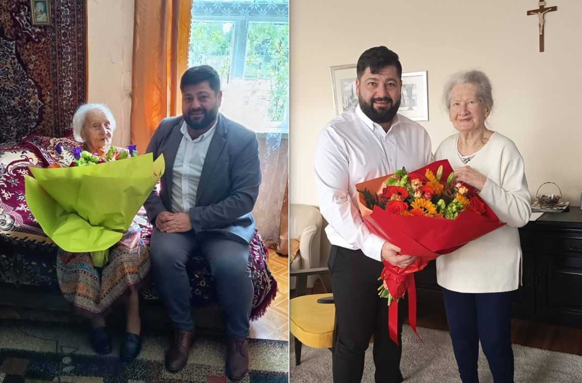 Wyjątkowe jubileusze w gminie Wola Uhruska. Władze odwiedziły stuletnie mieszkanki
