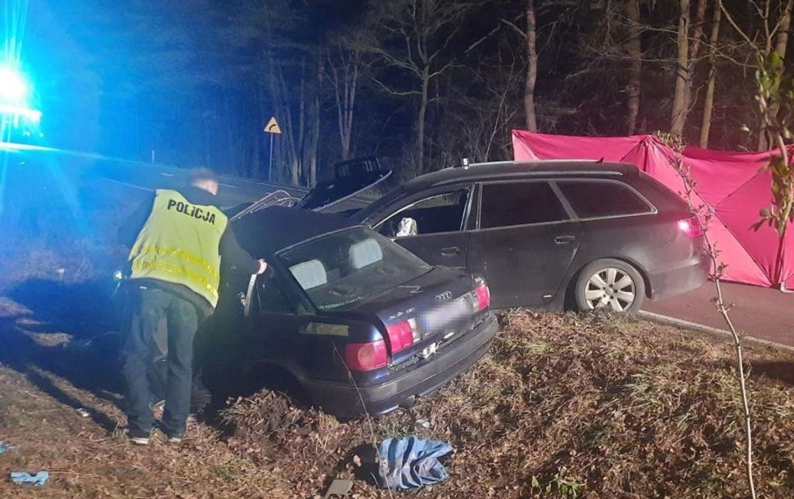 Wypadek na drodze krajowej. Kobieta straciła życie