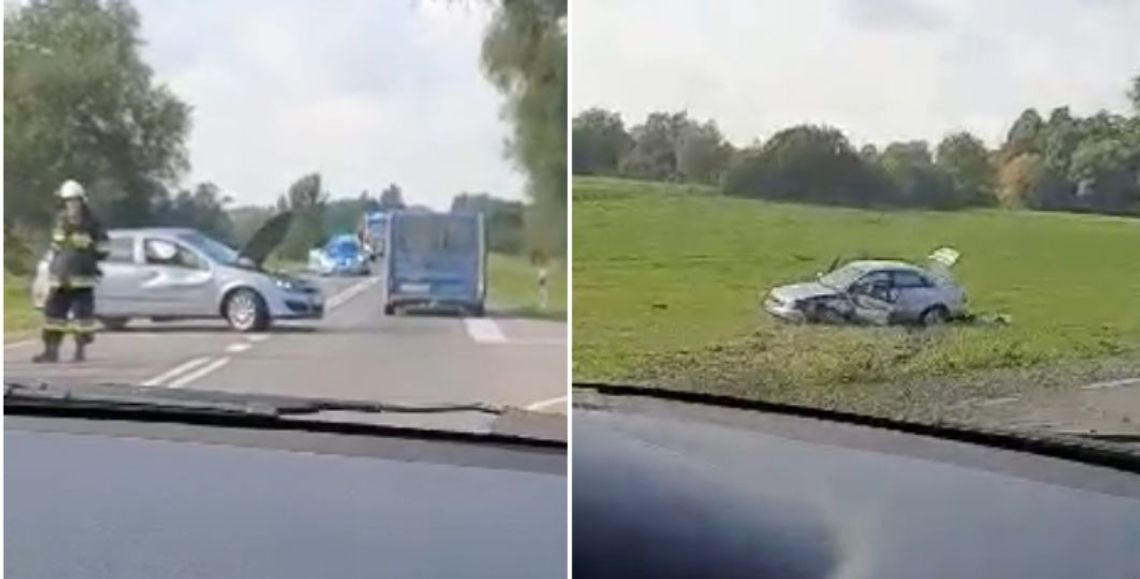 Wypadek na trasie Chełm-Hrubieszów. Trzy osoby ranne [WIDEO]
