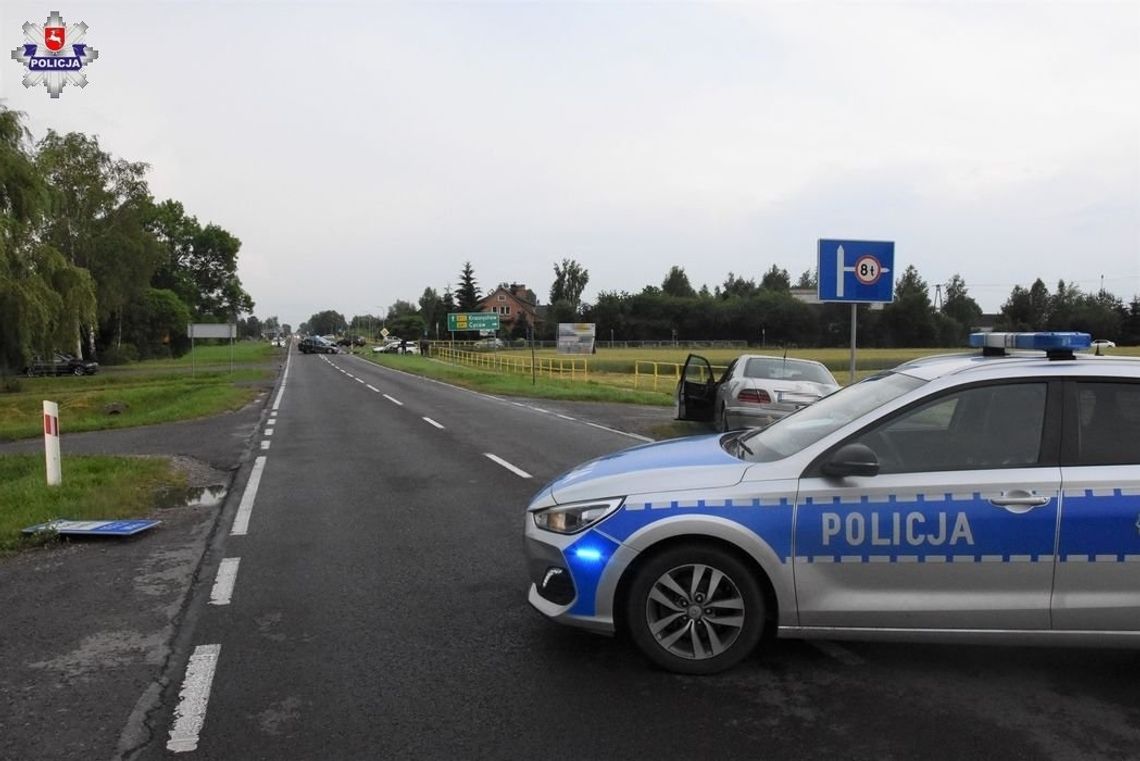 Wypadek na Włodawskiej, dwie osoby trafiły do szpitala
