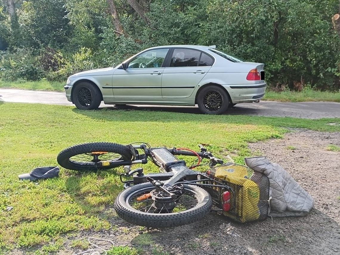 Lubelskie. Kierowca BMW potrącił rowerzystę. 71-latek trafił do szpitala