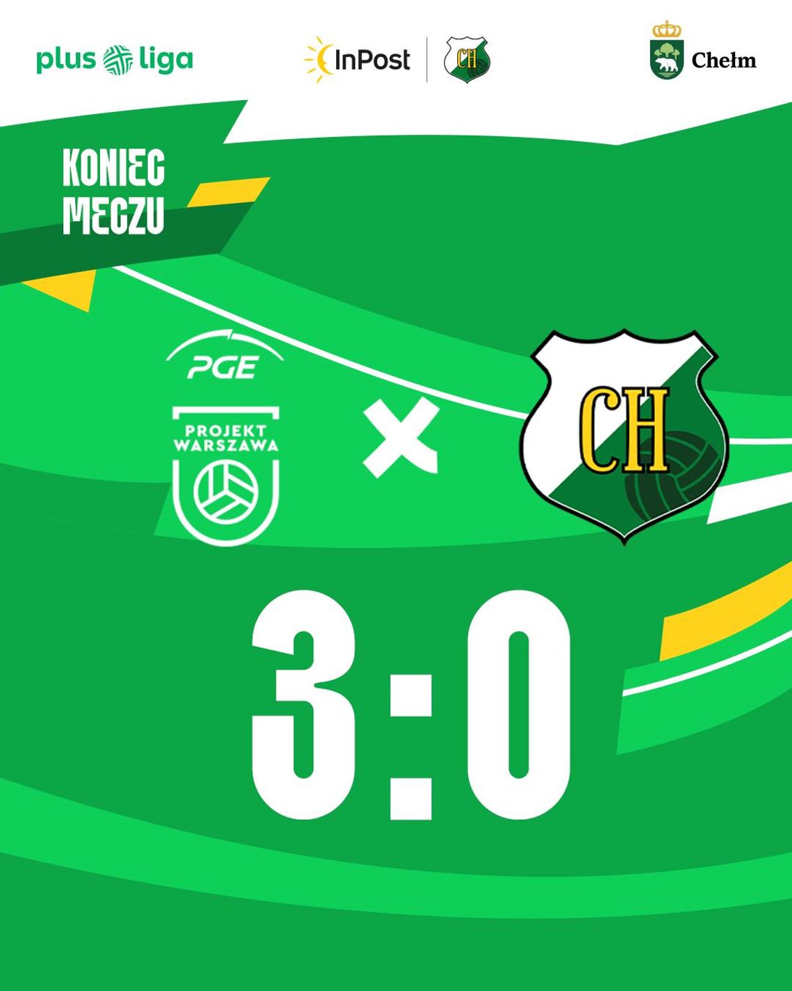 Wyrównane starcie InPostu ChKS Chełm w plusligowym debiucie