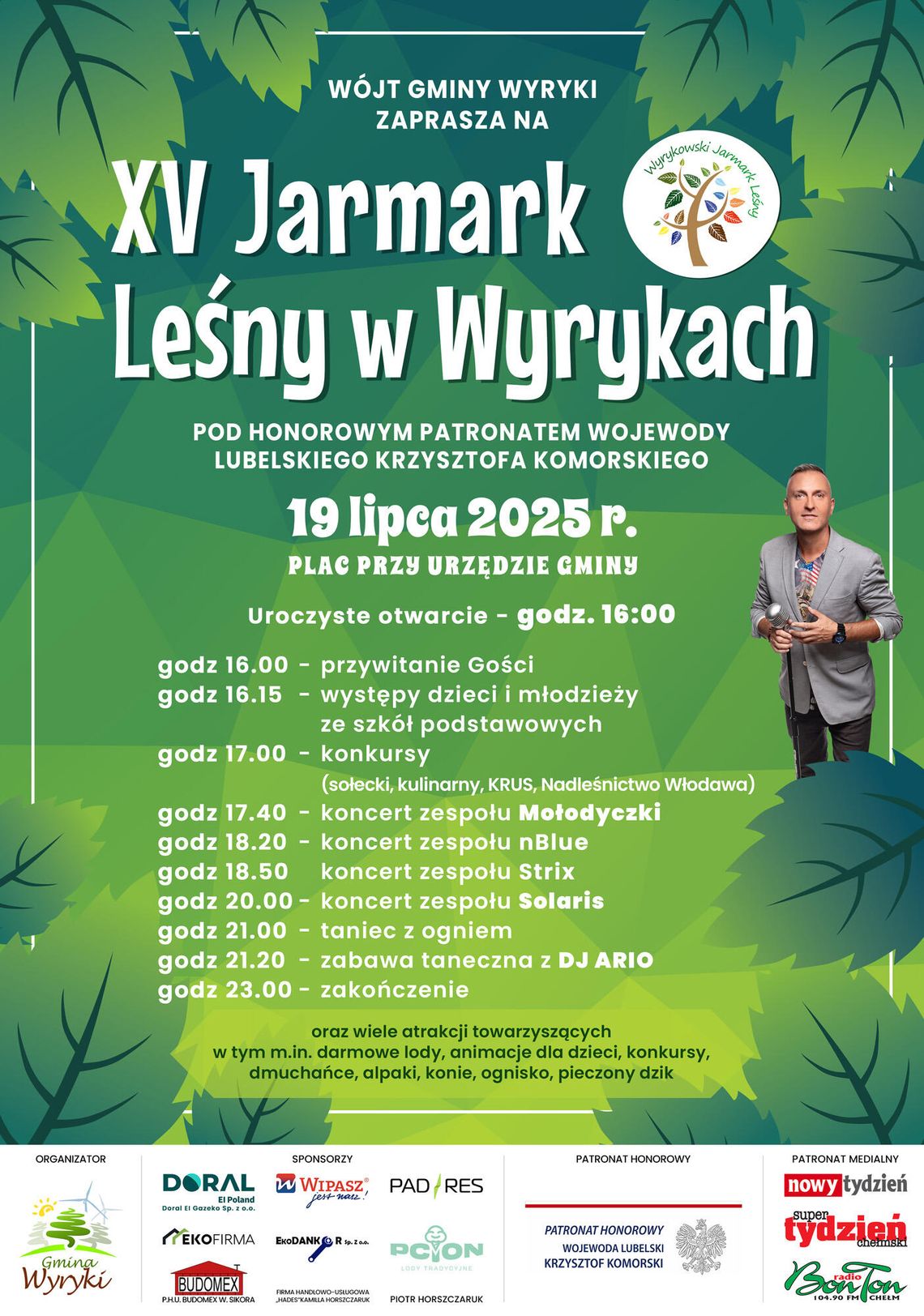 XV Jarmark Leśny w Wyrykach. Będą konkursy, koncerty i taniec z ogniem