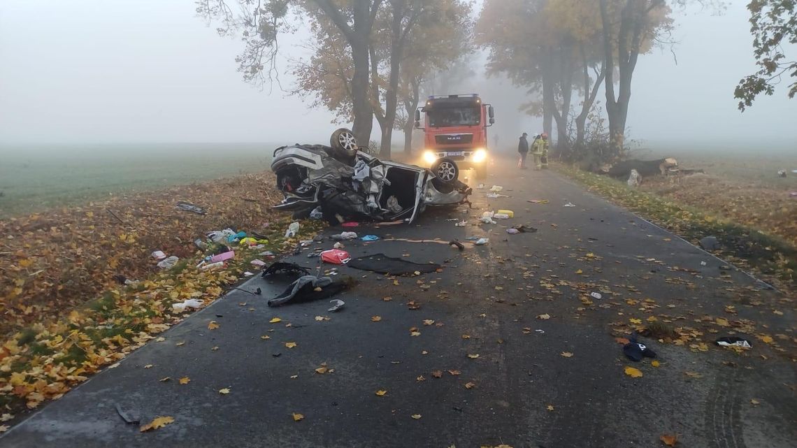 Z OSTATNIEJ CHWILI! Dachowanie w gminie Żółkiewka. Kierująca w szpitalu