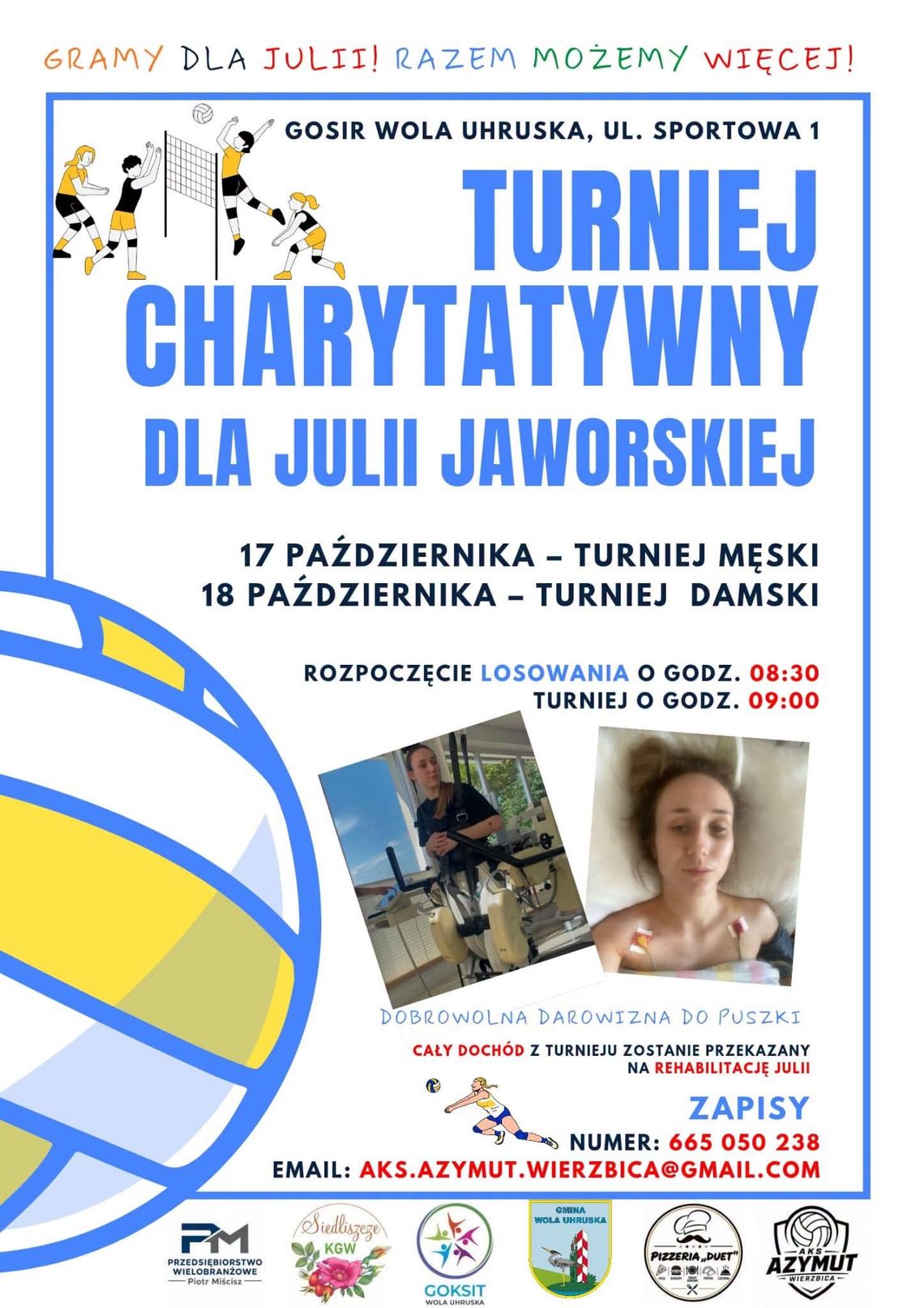 Zagrają dla Julii Jaworskiej! Azymut Wierzbica