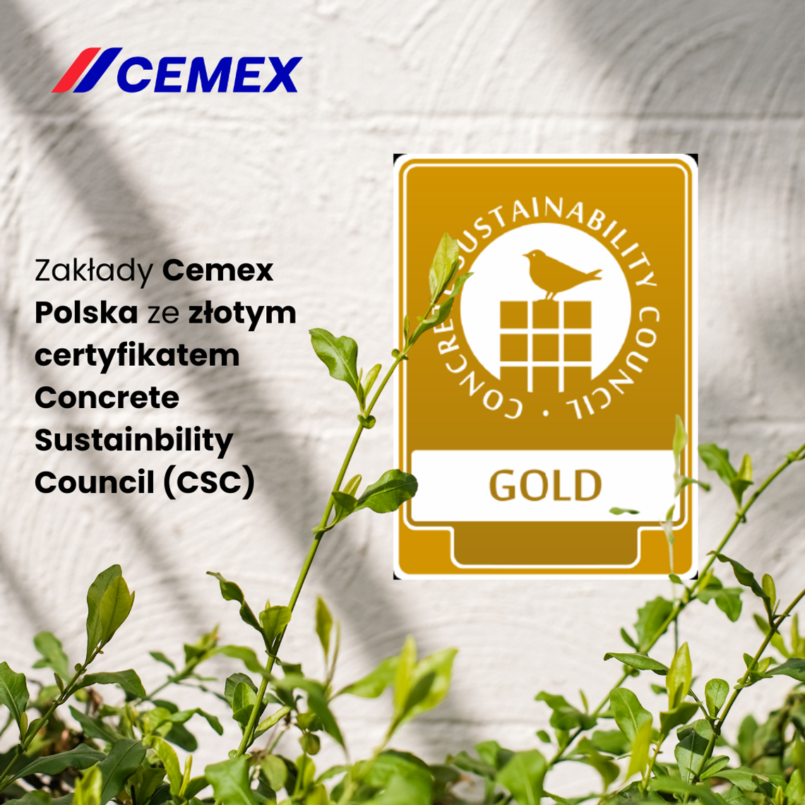Zakłady Cemex Polska wyróżnione Zakłady Cemex Polska wyróżnione