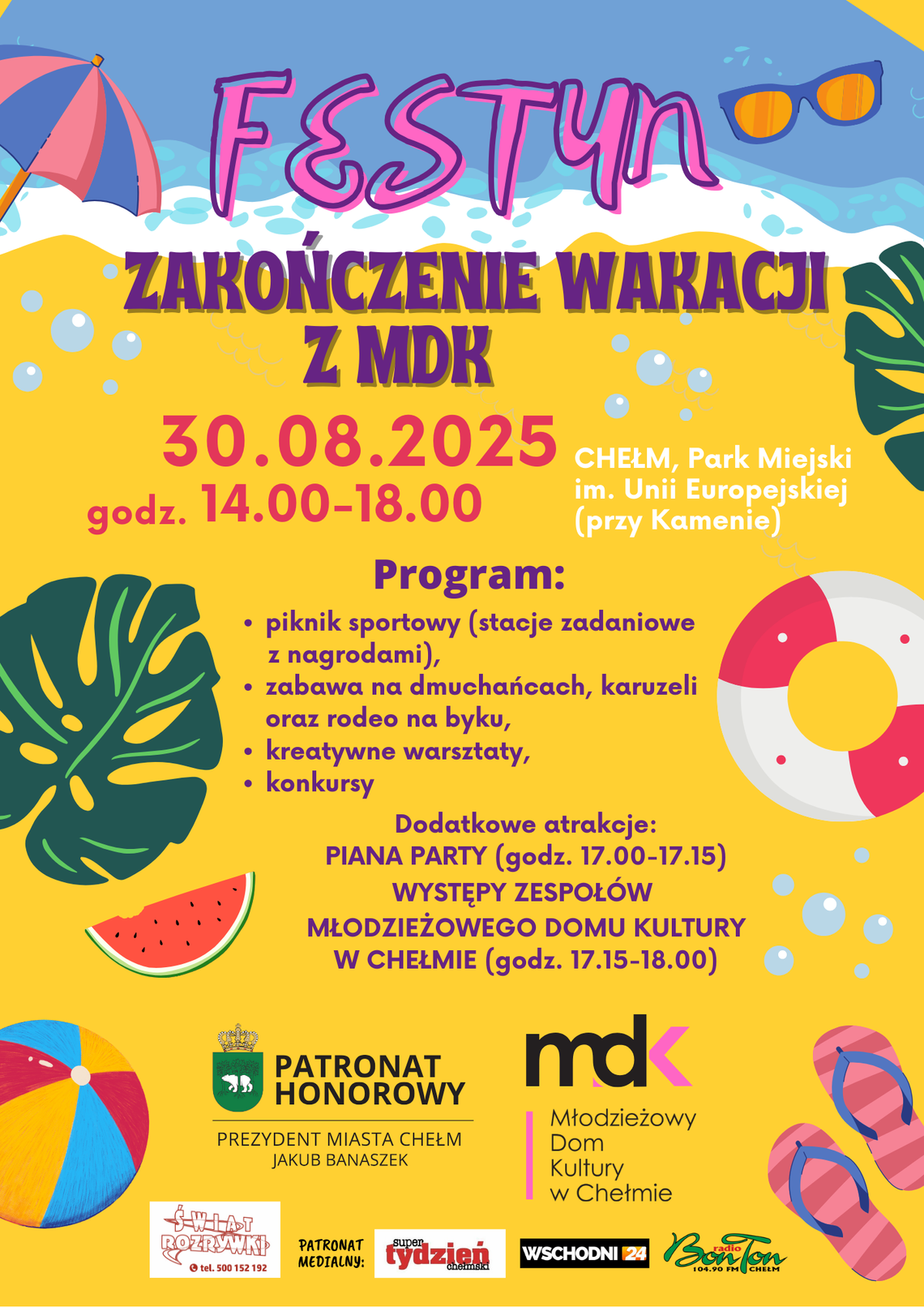 „Zakończenie wakacji” z Młodzieżowym Domem Kultury w Chełmie