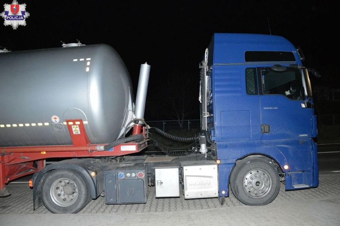 Kierowca cysterny miał 3 promile! Został zatrzymany dzięki zgłoszeniu świadka