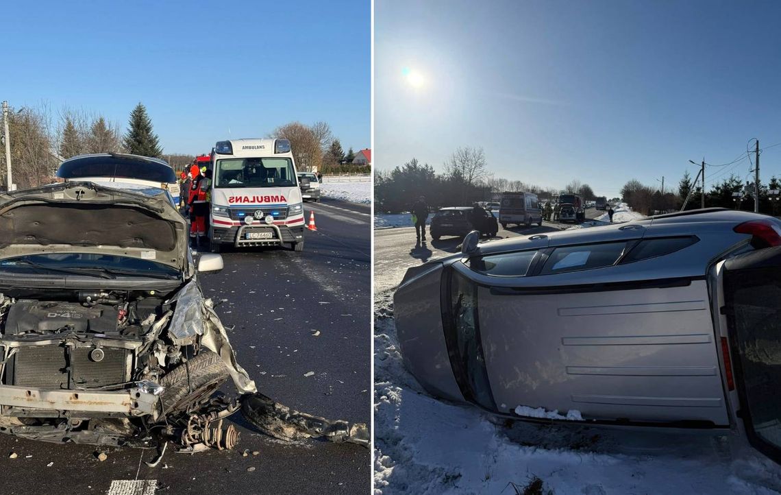 Zderzenie dwóch aut w Kolonii Izbica.