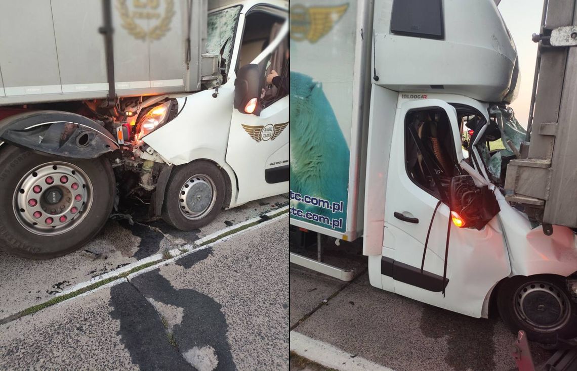 Zderzenie busa z ciężarówką w Korolówce. Kierowca trafił do szpitala