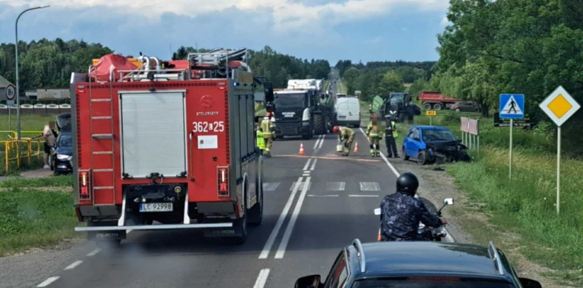 Horodyszcze. Zderzenie dwóch osobówek. Niemowlę zabrane do szpitala