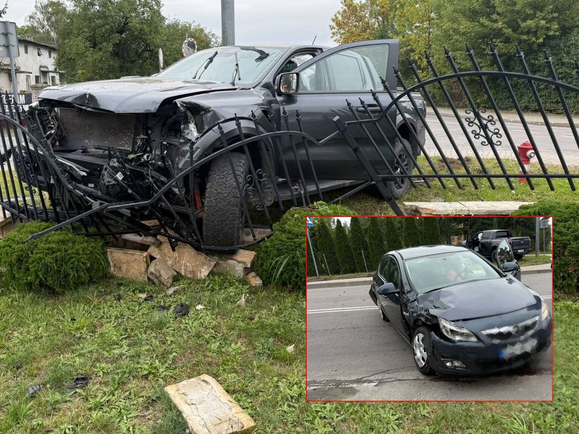 Zderzenie dwóch aut w Strupinie Dużym. Jedna osoba w szpitalu Zderzenie dwóch aut w Strupinie Dużym. Jedna osoba w szpitalu