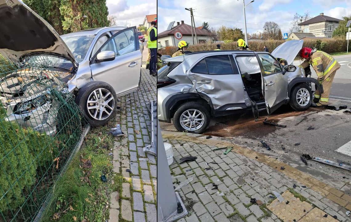 Zderzenie volvo i toyoty w Busównie. Dwie osoby w szpitalu. System eCall powiadomił służby W piątek (31 października) około godz. 11:00 na skrzyżowaniu w Busównie w gminie Wierzbica doszło do zderzenia dwóch samochodów osobowych – volvo i toyoty.