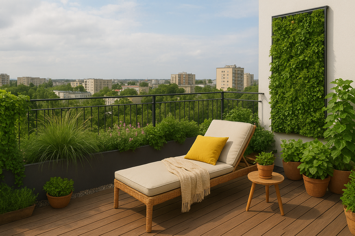 Zielony azyl w centrum Chełma – jak stworzyć ogród na balkonie lub dachu?