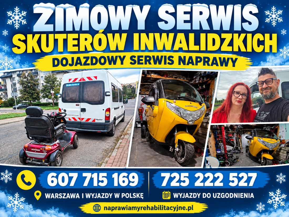 DOJAZDOWY SERWIS SKUTERÓW INWALIDZKICH Lublin - ZADBAJ O SPRZĘT ZIMĄ