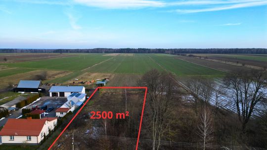 Atrakcyjna działka 2500 m² w Lubniu