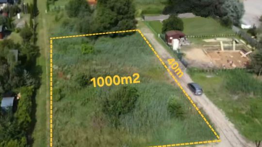 Działka bezpośrednio nad jeziorem Krasne