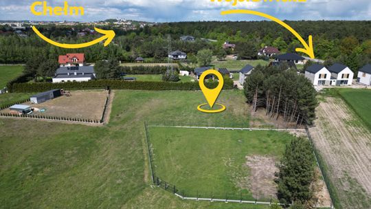 Działka budowlana w Pokrówce przy lesie