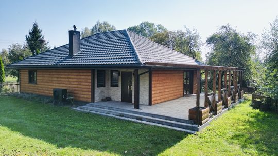 Nowoczesne siedlisko w Sobiborze z pompą ciepłą!