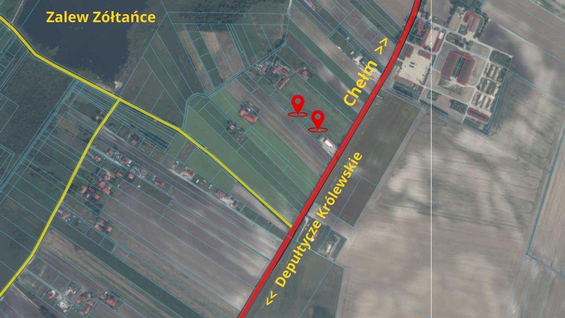 Dwie działki budowlane przy zalewie Zółtańce