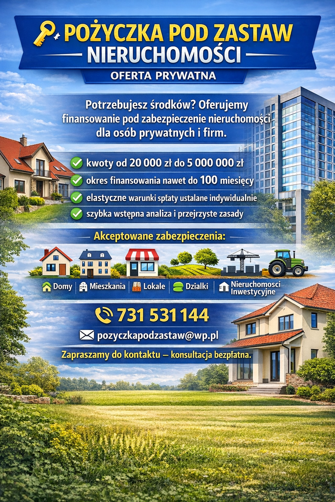 FINANSOWANIE POD HIPOTEKE NIERUCHOMOSCI NAWET NA 100 MSC FINANSOWANIE POD HIPOTEKE NIERUCHOMOSCI NAWET NA 100 MSC