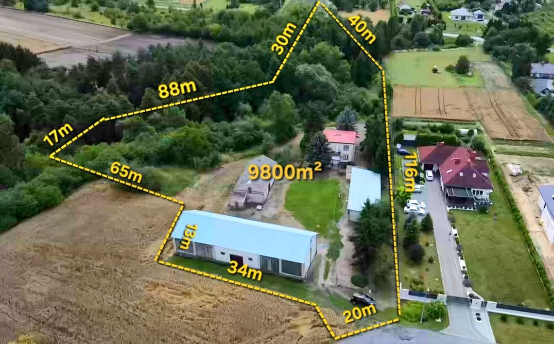 Urokliwe Siedlisko z wąwozem na sprzedaż