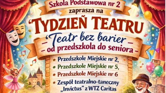 Nadchodzące obchody Międzynarodowego Dnia Teatru staną się w tym roku okazją do szeroko zakrojonych działań kulturalnych zainicjowanych przez Szkołę Podstawową nr 2.