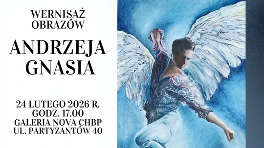 24 lutego o godzinie 17:00 w galerii Nova Chełmskiej Biblioteki Publicznej odbędzie się wernisaż wystawy malarstwa Andrzeja Gnasia.