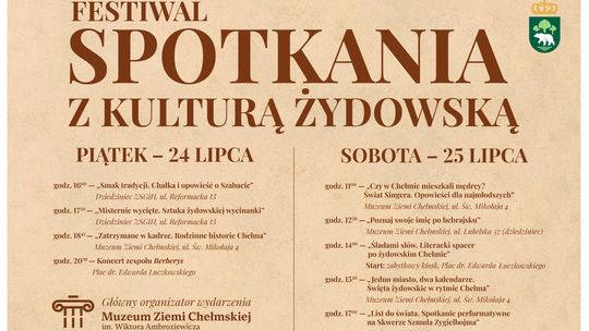 24 i 25 lipca odbędzie się festiwal "Spotkania z Kulturą Żydowską".