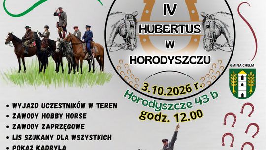 Horodyszcze zaprasza na IV Hubertus 3 października.