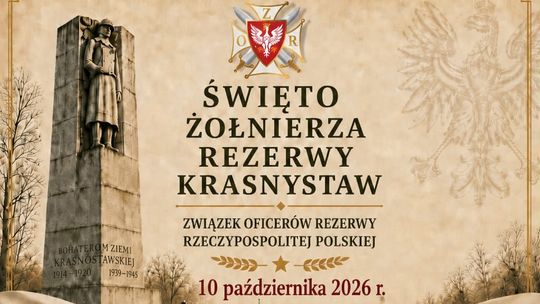 Święto Żołnierza Rezerwy odbędzie się 10 października w Krasnymstawie.