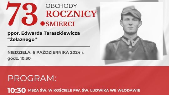 Włodawa. Upamiętnią ppor. Edwarda Taraszkiewicza ps. "Żelazny"