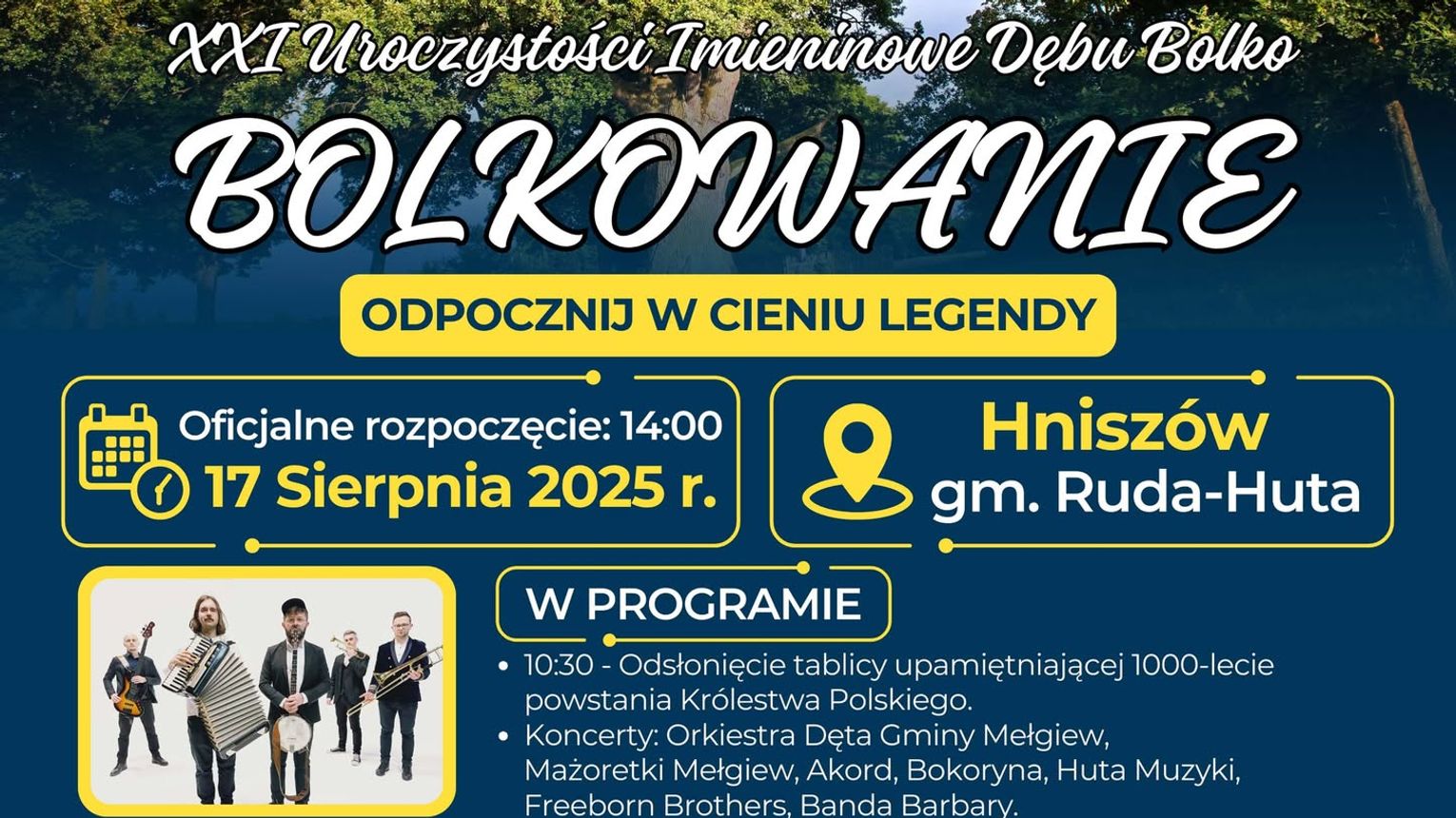 Gm. Ruda-Huta. XXI edycja imprezy w parku podworskim w Hniszowie