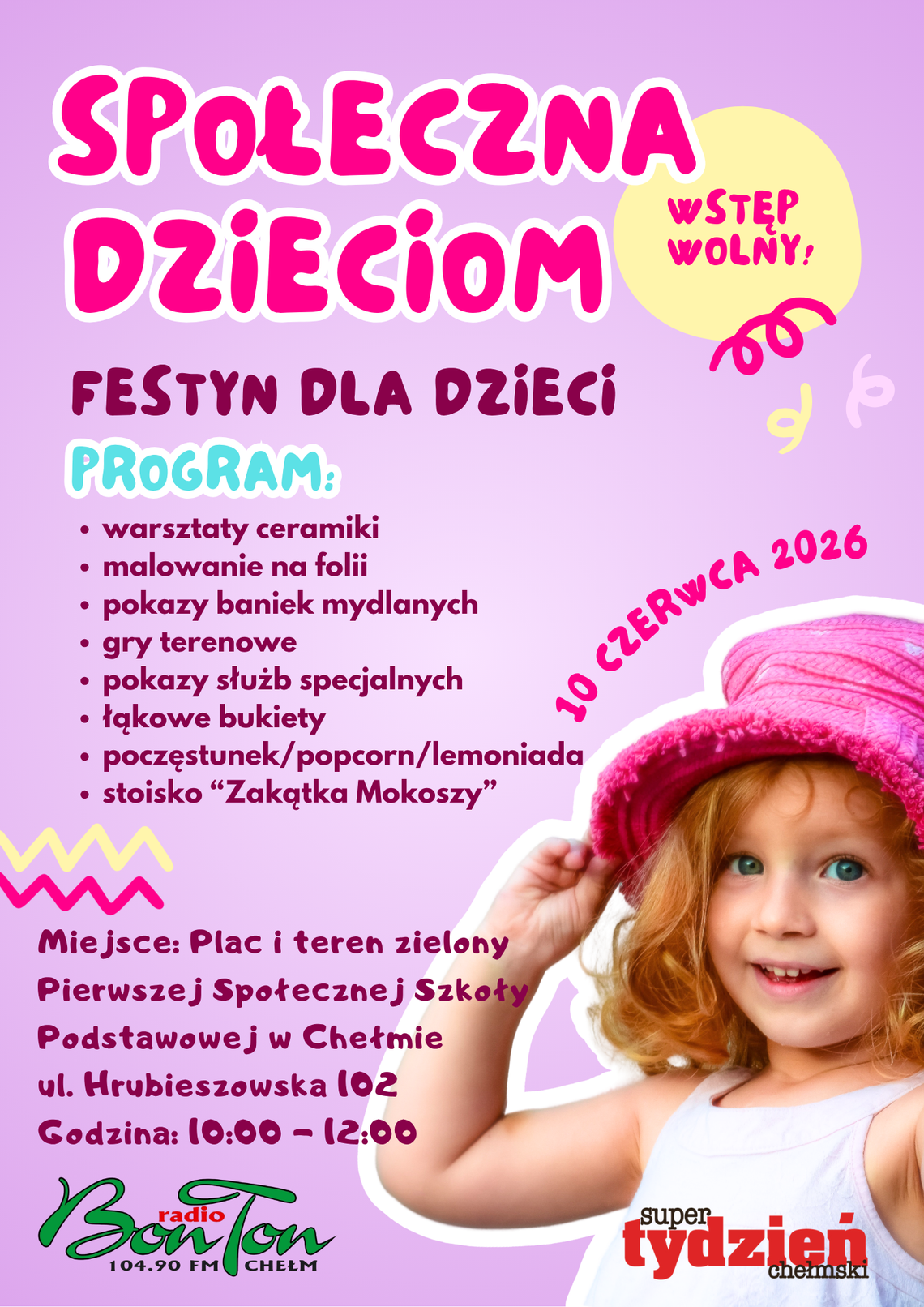 Bezpłatny festyn „Społeczna Dzieciom” w Chełmie już 10 czerwca.