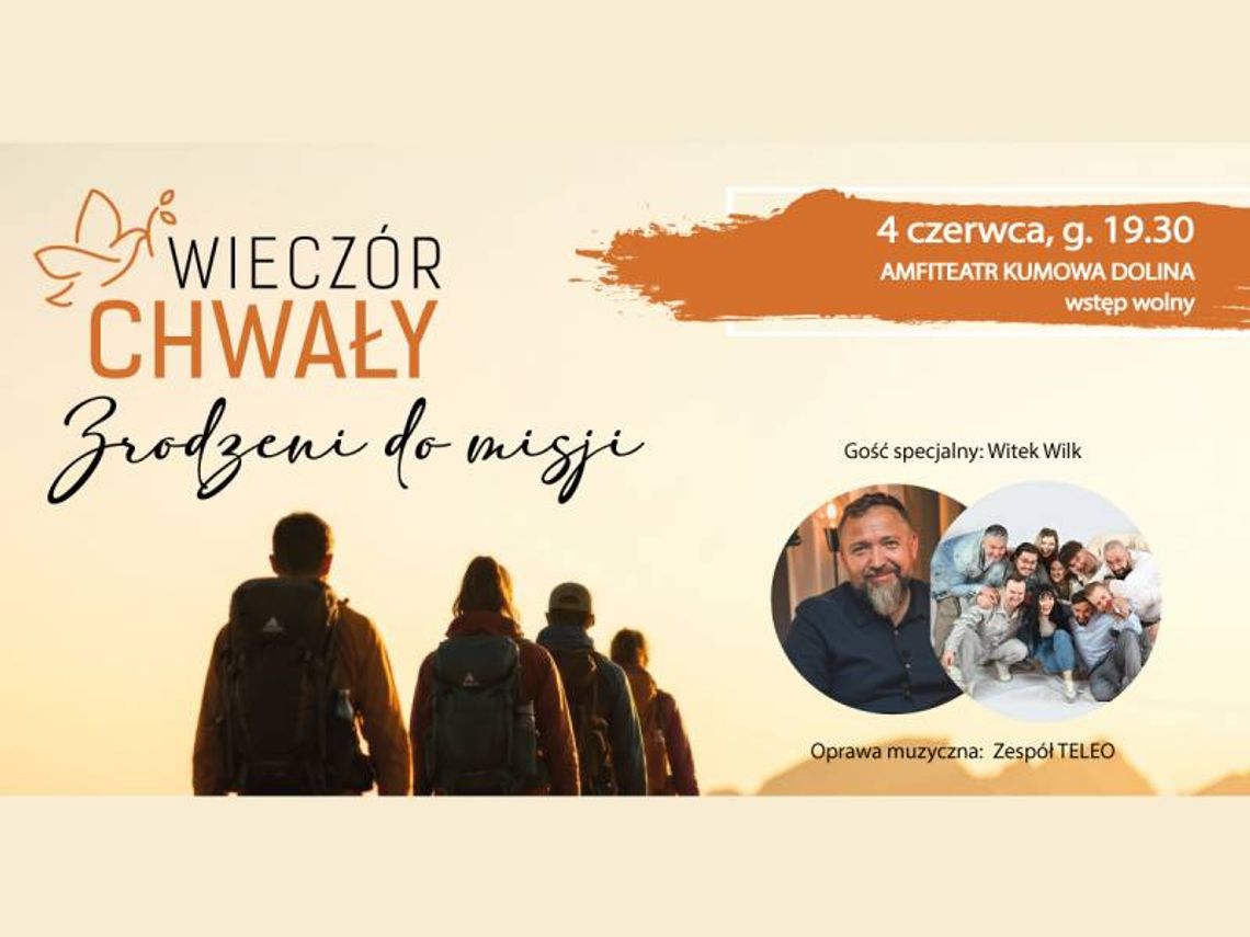 4 czerwca przyniesie mieszkańcom naszego regionu chwile pełne głębokich refleksji, poruszających opowieści oraz energetycznej muzyki wykonywanej na żywo w otwartej przestrzeni Amfiteatru Kumowa Dolina.