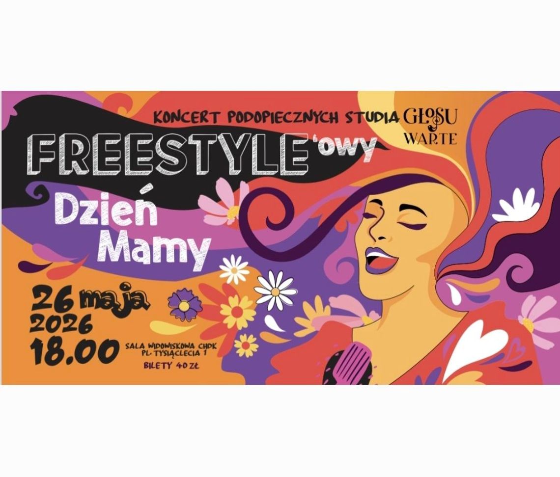 Koncert podopiecznych studia Głosu Warte odbędzie się 26 maja o godzinie 18:00 w Chełmskim Domu Kultury.