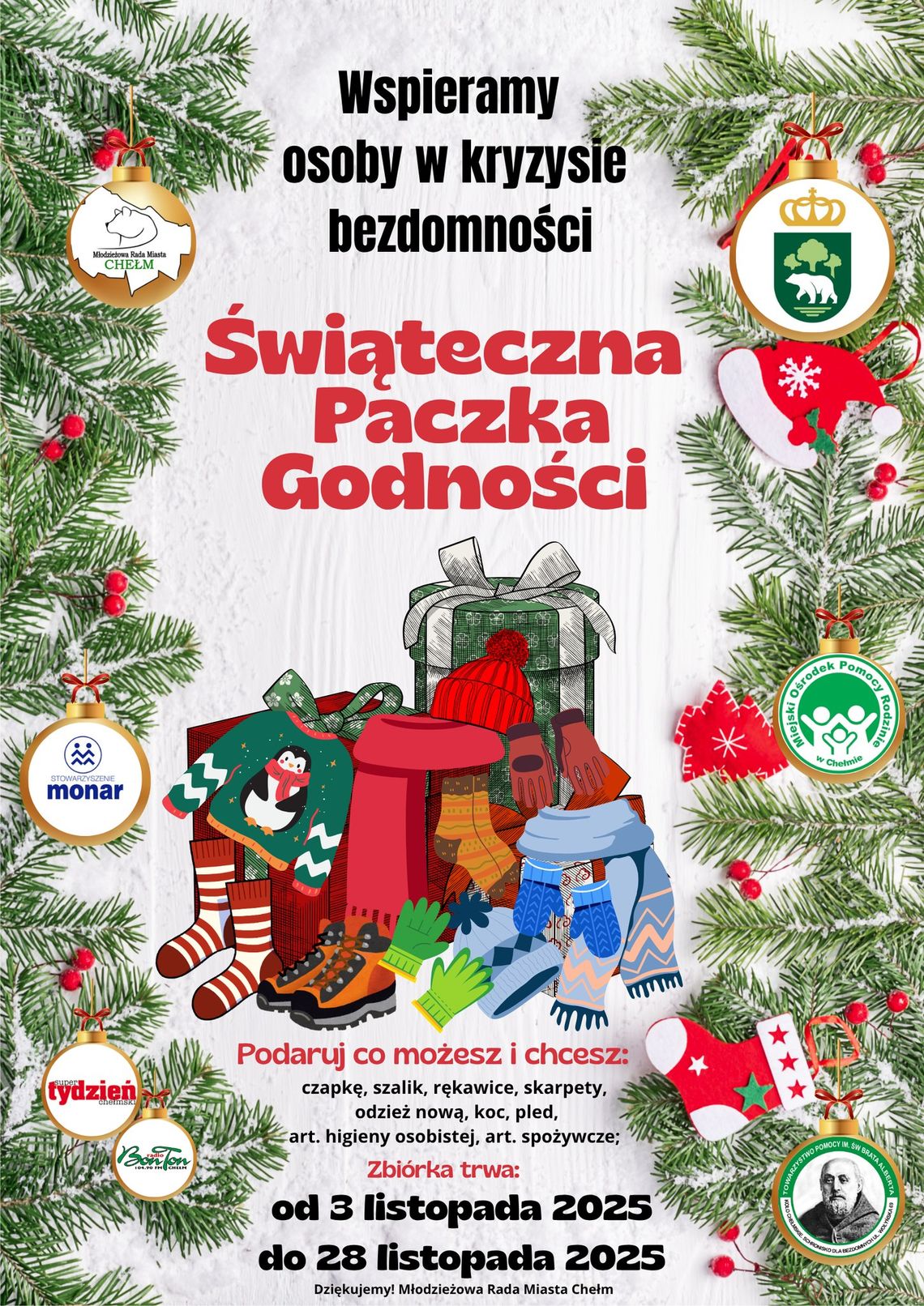 „Świąteczna Paczka Godności” potrwa do 28 listopada.