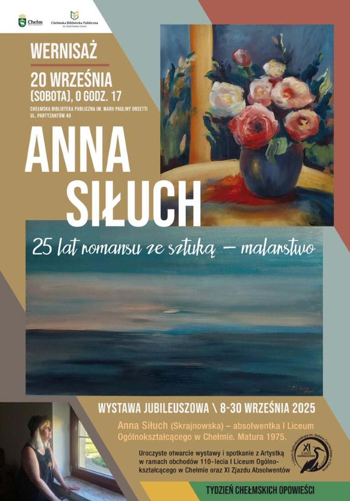 Chełm. Uroczyste otwarcie wystawy Anny Siłuch w Chełmskiej Bibliotece Publicznej