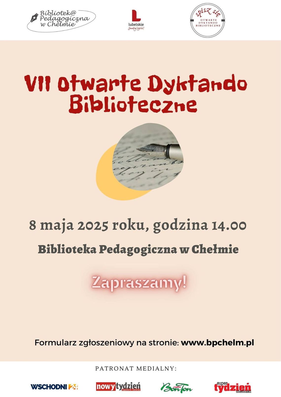Chełm. VII Otwarte Dyktando Biblioteczne "Spisz się!" Chełm. VII Otwarte Dyktando Biblioteczne "Spisz się!"
