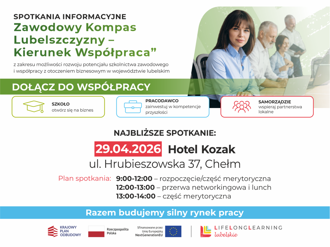 Wydarzenie rozpocznie się o godzinie 9:00 w Hotelu Kozak przy ulicy Hrubieszowskiej 37 w Chełmie.
