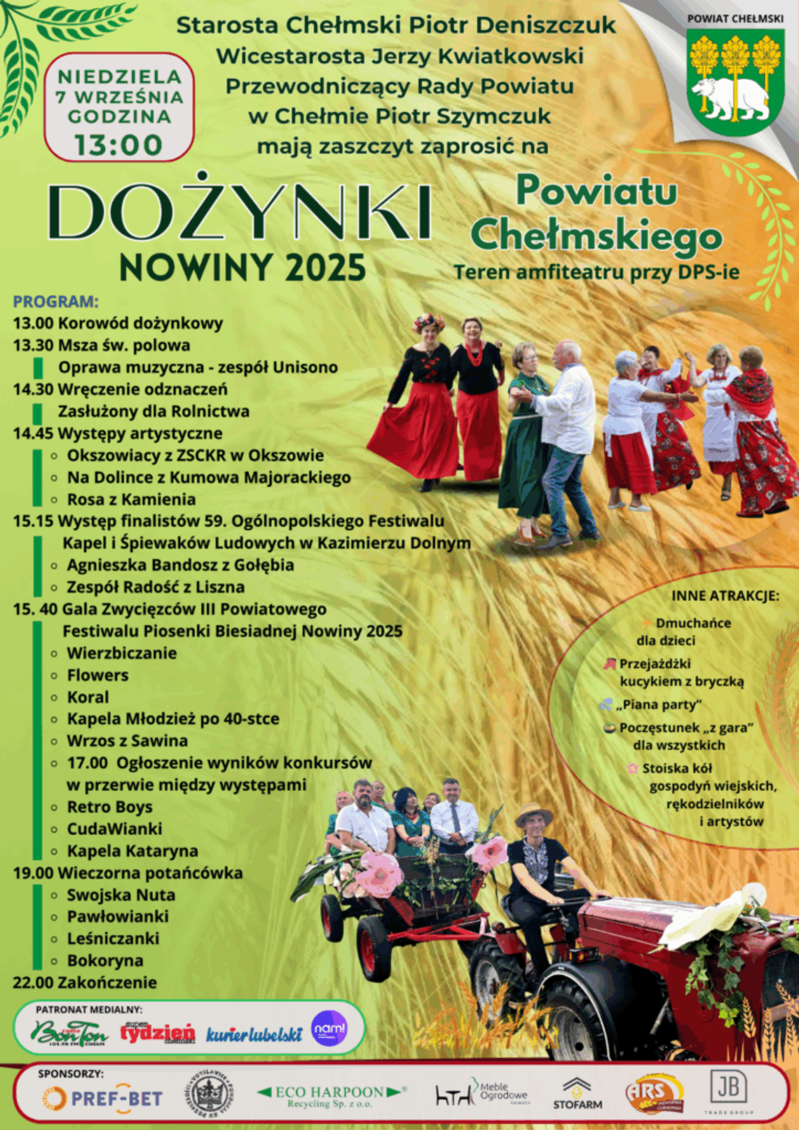 Gm. Chełm. Zapowiedź tradycyjnego święta plonów w Nowinach