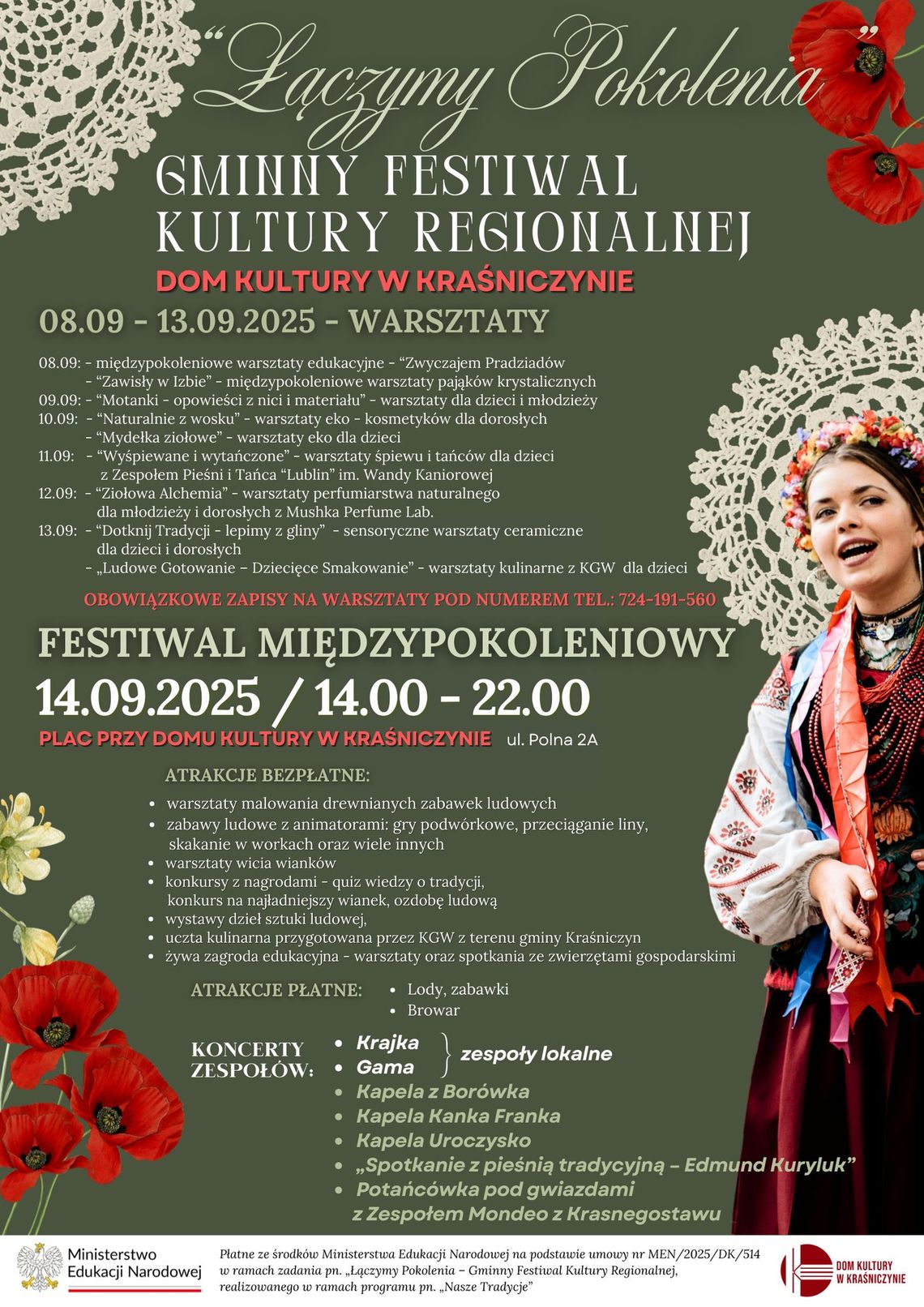 Gm. Kraśniczyn. Gminny Festiwal Kultury Regionalnej połączy pokolenia i tradycję ze współczesnością