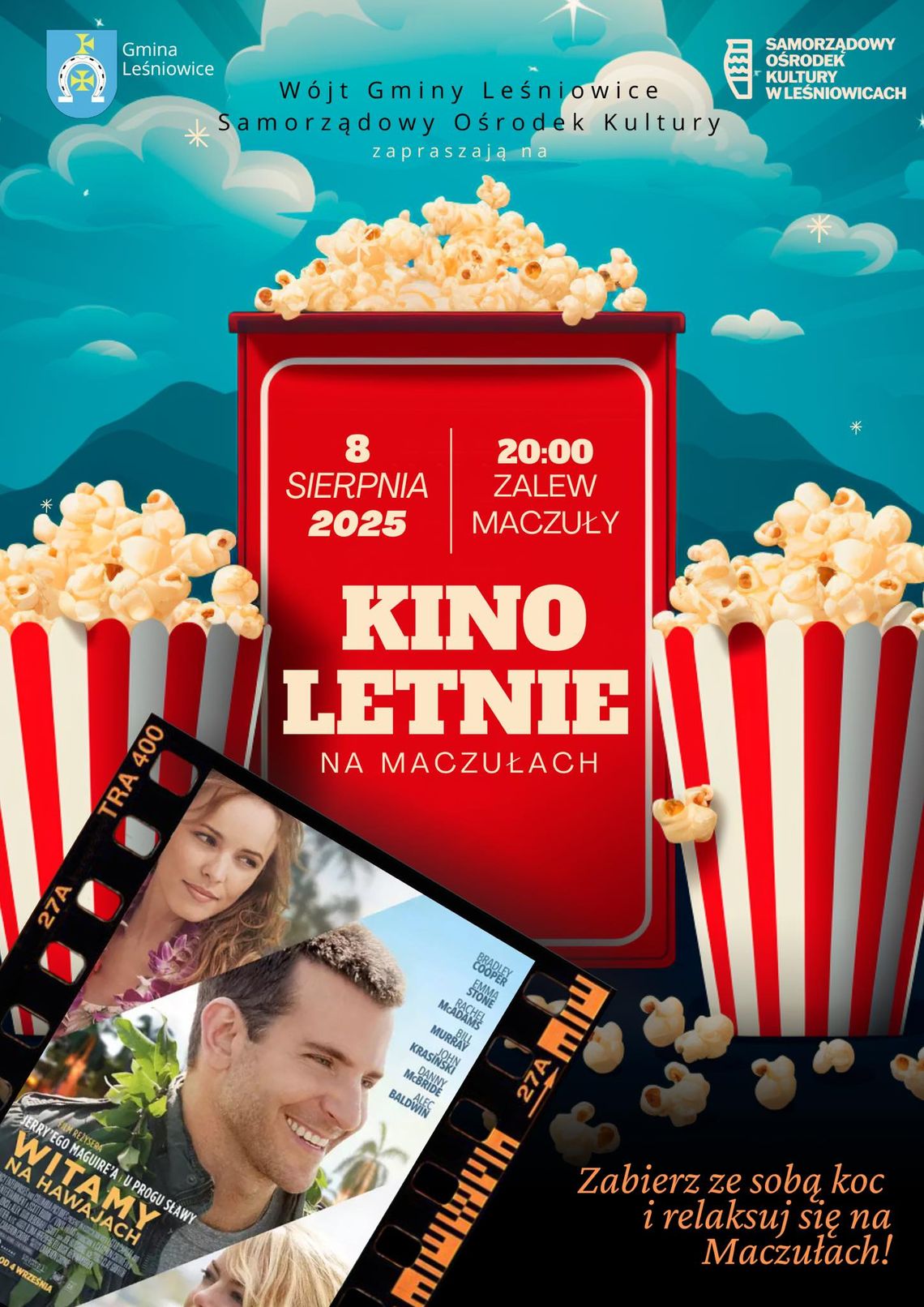Gm. Leśniowice. Kino Letnie na Maczułach zaprasza na seans Gm. Leśniowice. Kino Letnie na Maczułach zaprasza na seans